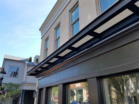 sheet metal canopy design|exterior steel canopy.